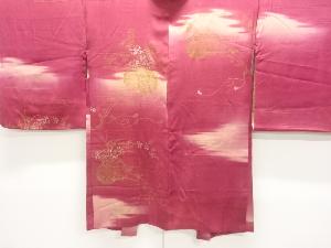 アンティーク　紋錦紗花車模様羽織